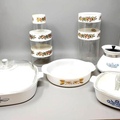 Vintage Corningware, Pyrex & Fireking 