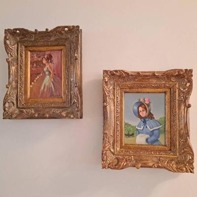 Two Small Framed Original Oil Paintings