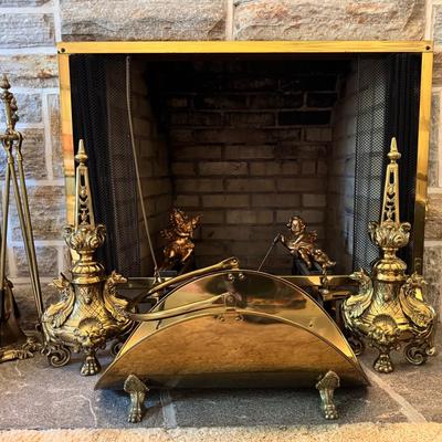 Brass Fireplace Tools Inc Andirons And More 