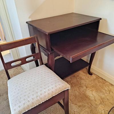 Wooden Computer Desk And Chair
