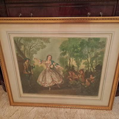 Vintage French Print By Arthur L. Cox