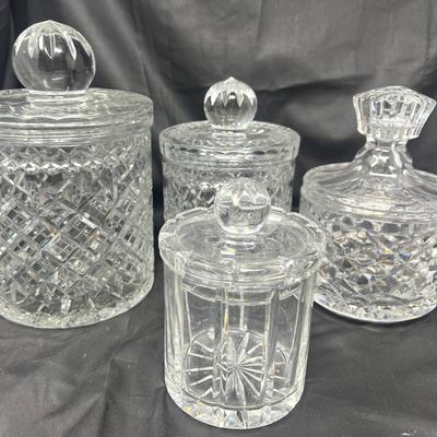 Crystal Covered Jars 
