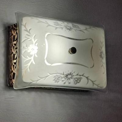 Small Vintage Rectangular Ceiling Lamp