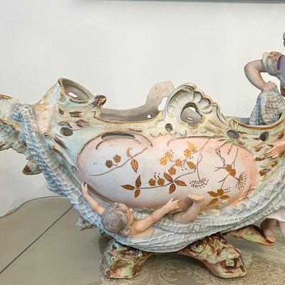 Antique Austrian Porcelain Figural Centerpiece 
