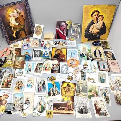 Catholic Prayer Cards, Keychains & Magnets 
