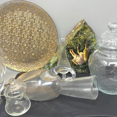Glass Work & A Painted Rock