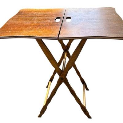 Antique English Victorian Small Butler Polishing Table 