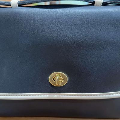 Vintage Coach Spectator Court Two-Tone Handbag