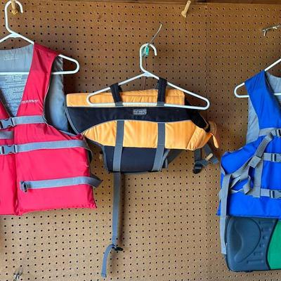Five Personal Flotation Jackets 
