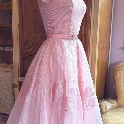 Pink Organza Day Dress