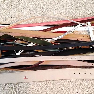 Ladies' Genuine Leather & Snakeskin Belts 