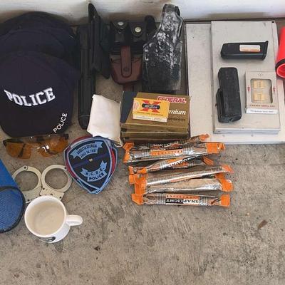 Garrett Metal Detectors, Pistol Ammo, & Other Police Equipment