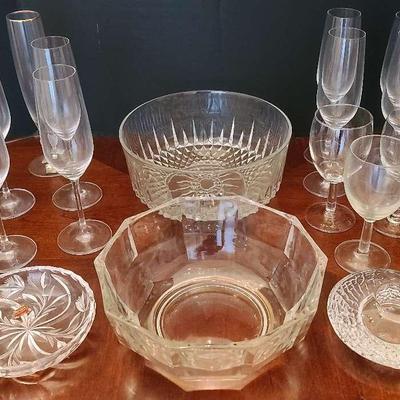 Crystal, Glass Bowls, & Glasses Featuring Waterford 