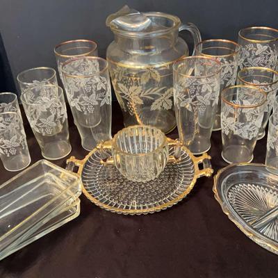 Glassware With Gold Rims