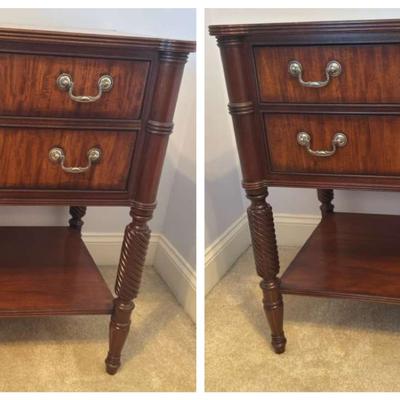 Pair Of Ethan Allen Wooden Nightstands