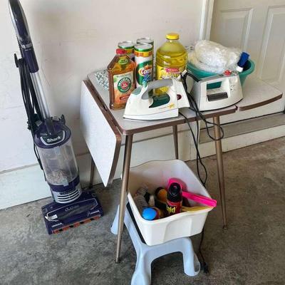 Shark Vacuum Cleaner, Irons Featuring Black & Decker, & Other Laundry Items