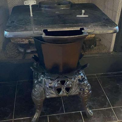 Vintage Mini Cast Iron Metal Stove