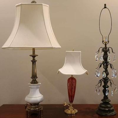 Three Table Lamps