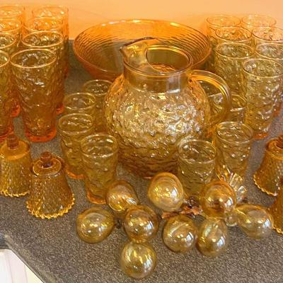 Amber Glass Drinkware & More