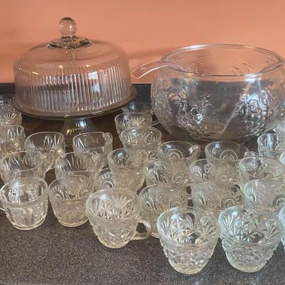 Pedestal Cake Stand & Punch Bowl