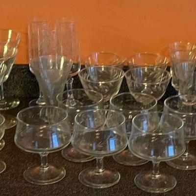 Etched Glass Barware