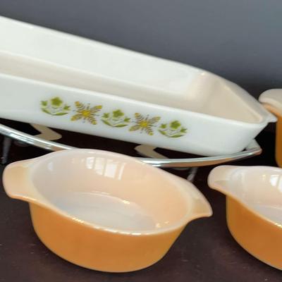 Vintage Dishes Featuring Iridescent Anchor Hocking