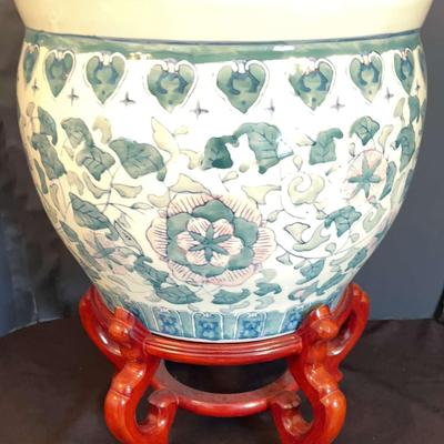 Asian Soft Colored Fishbowl Planter