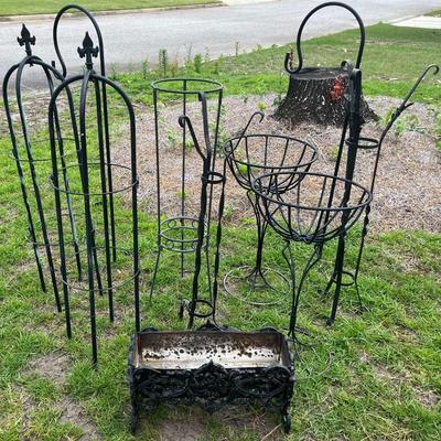 Wrought Iron Plant Holders