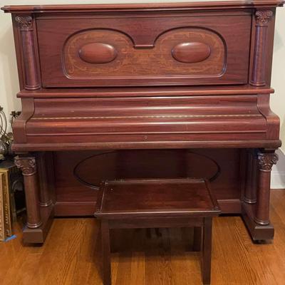 M. Schulz Upright Piano With Bench