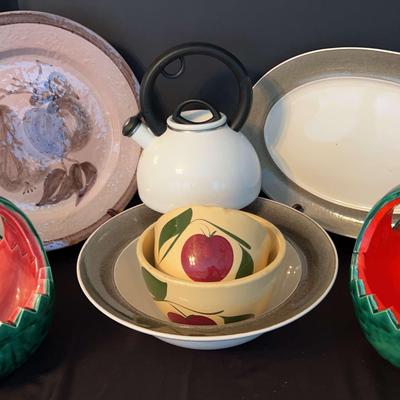 Fruit-Themed Bowls & Pier 1 Imports Platters