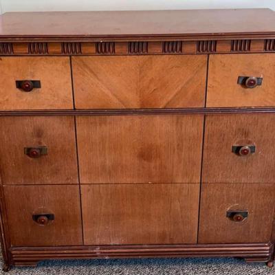 Wooden Three Drawer Chest