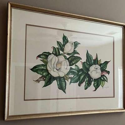 Magnolia Flower Painting By Emma Wall