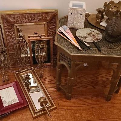 Mirrors, Brass-Like Decor & Other Decor Items
