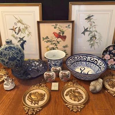 Bird Themed Wall Art & Ceramic Decor 
