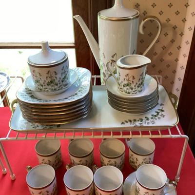 Hackefors swedish linnea twinflower porcelain 25 pc set