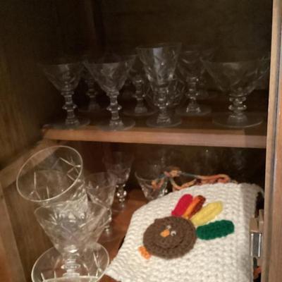 Sale Photo Thumbnail #175: Crystal glassware
