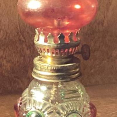 Sale Photo Thumbnail #56: Miniture oil lamp