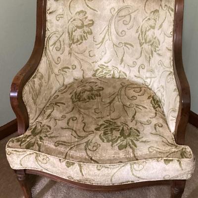 Sale Photo Thumbnail #159: Victortian cared wood salon chair