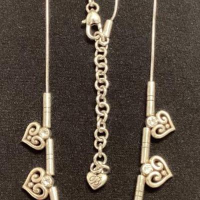 Sale Photo Thumbnail #3: Silver Heart Necklace