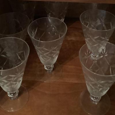 Sale Photo Thumbnail #177: Crystal wine glasses