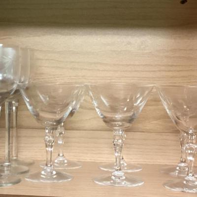 Sale Photo Thumbnail #176: Crystal wine glasses 2