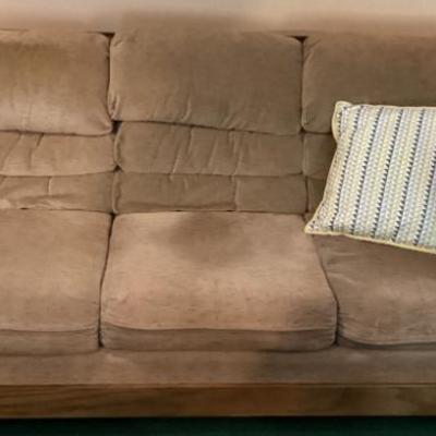 Sale Photo Thumbnail #156: Overstuffed sofa brown