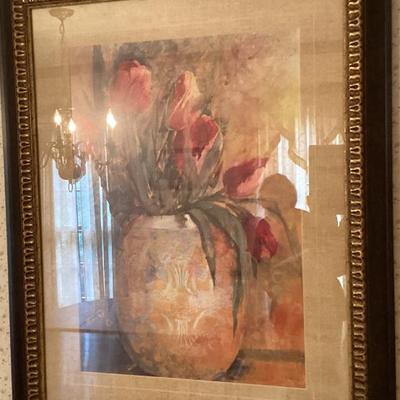 Sale Photo Thumbnail #82: Wall art large pot of flowers