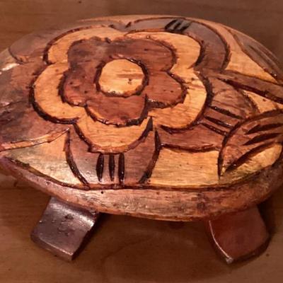 Sale Photo Thumbnail #71: Wood turtle figurine