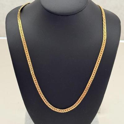 14K Yellow Gold Chain, 17" Long, 5.44 Grams