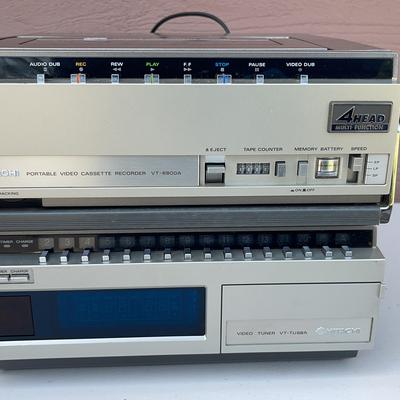 Hitachi Portable Video Cassette Recorder VT-6800A & Tuner 