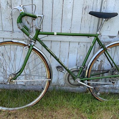 Vintage Green Schwinn Varsity Bicycle 