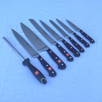 Set of 7 Wüsthof Classic Kitchen Knives & Sharpener