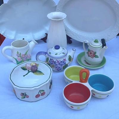 White & Colorful Kitchen-Ware