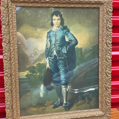Ornately-Gold-Framed Victorian-Style Print
